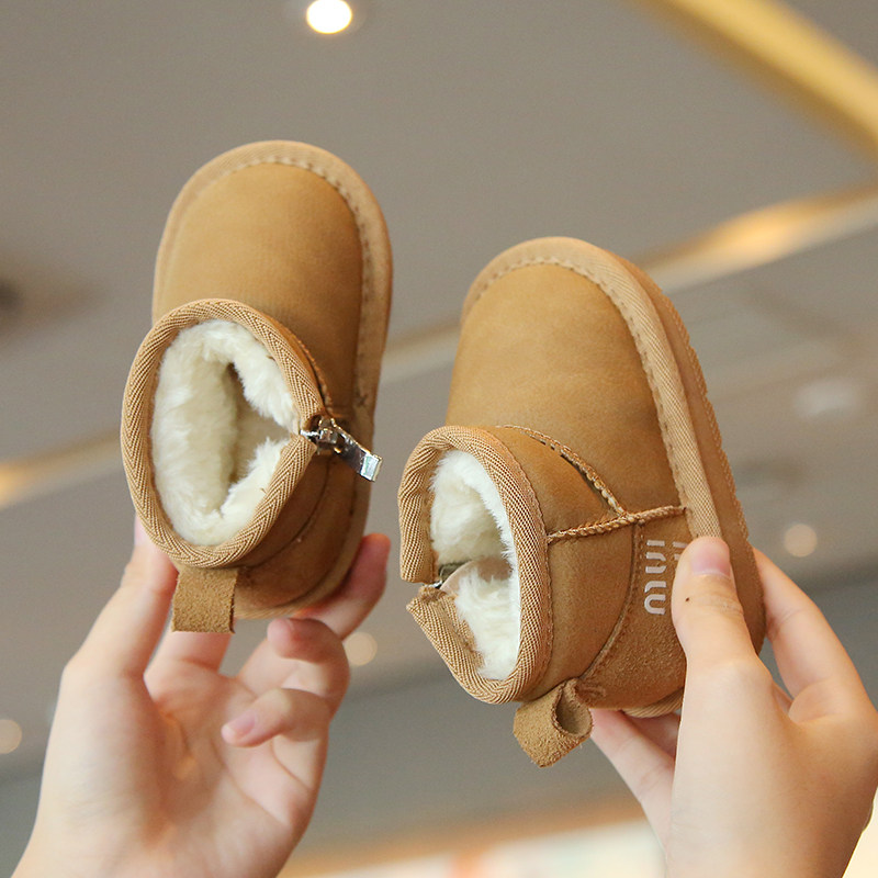 冬季新款宝宝雪地靴婴幼儿保暖棉鞋加绒抗寒短靴防滑软底学步鞋子,童鞋/婴儿鞋/亲子鞋,雪地靴,淘宝优惠券,粉丝福利购,淘宝优惠卷