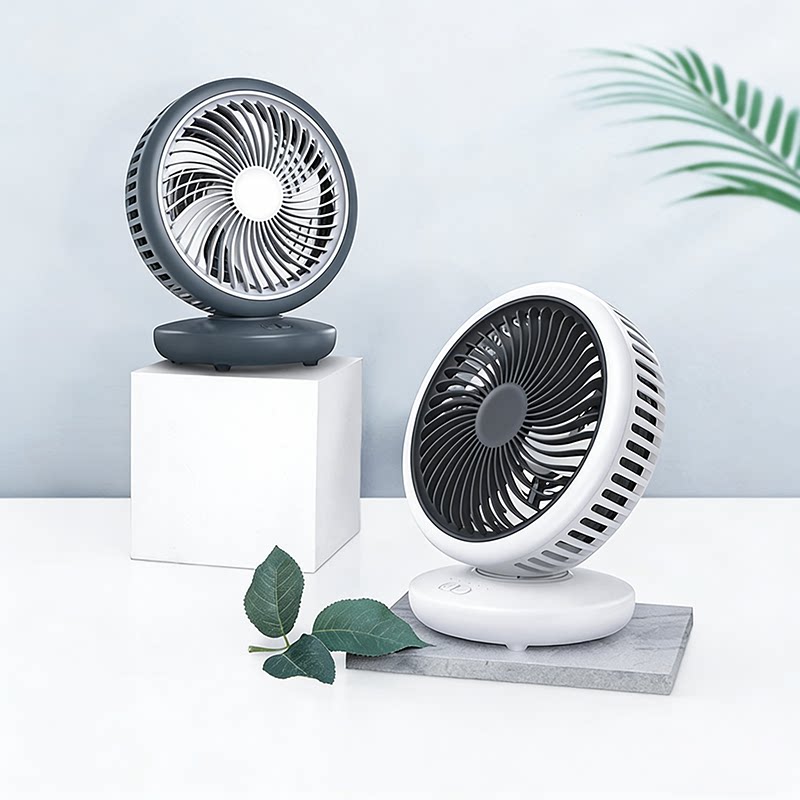 源本生活高速USB风扇迷你风扇金属桌面风扇小风扇100档高速风扇磁吸可遥头循环扇壁挂风扇