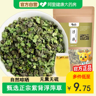 正品野生紫背浮萍中草药材干货散装圆心水草田萍搭桑枝旱莲草铴水