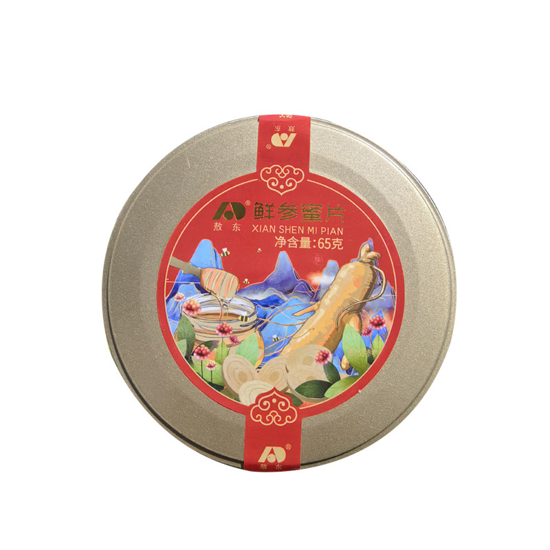 吉林敖东鲜参蜜片即食东北长白山特产蜂蜜人参片正品官方旗舰店