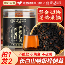 桦树茸长白山非野生白桦茸桦褐孔菌黑金颗粒俄罗斯进口旗舰店正品