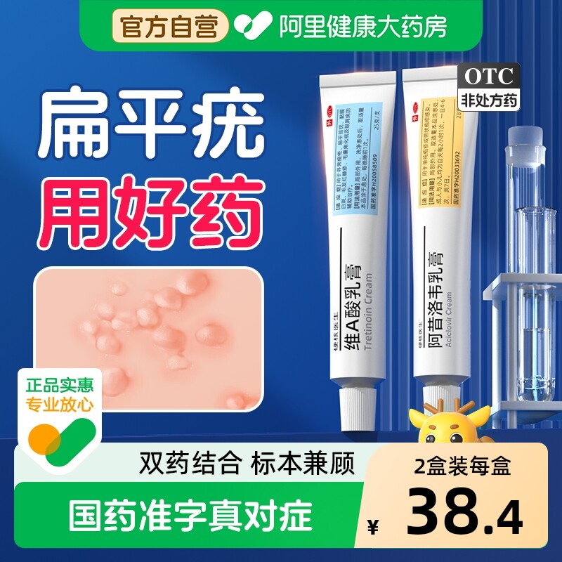硬核医生维A酸乳膏一抹灵专用药医用去疣寻常疣扁平疣神器软膏