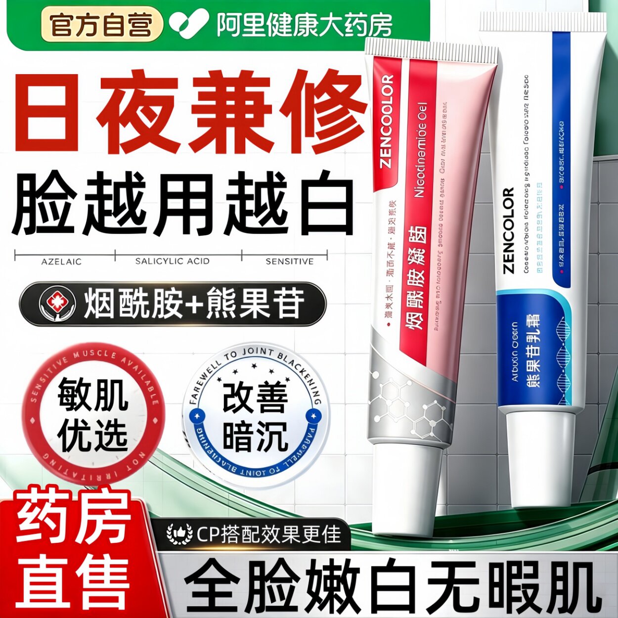 【日夜双用】烟酰胺+熊果苷图片
