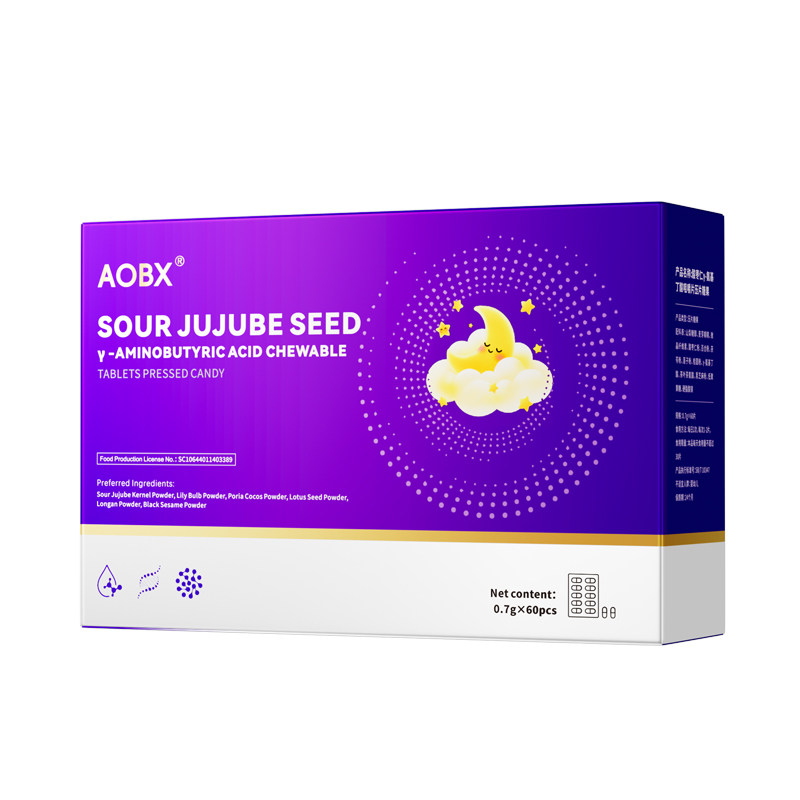 aobx酸枣仁y-氨基丁酸咀嚼片压片糖果0.7g*60/盒