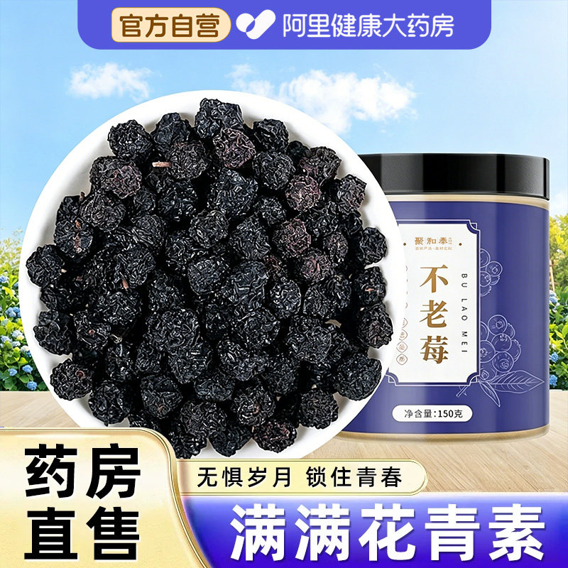 长白山不老莓黑果花楸果不老梅小腺肋果茶野樱莓粉果干野生新鲜