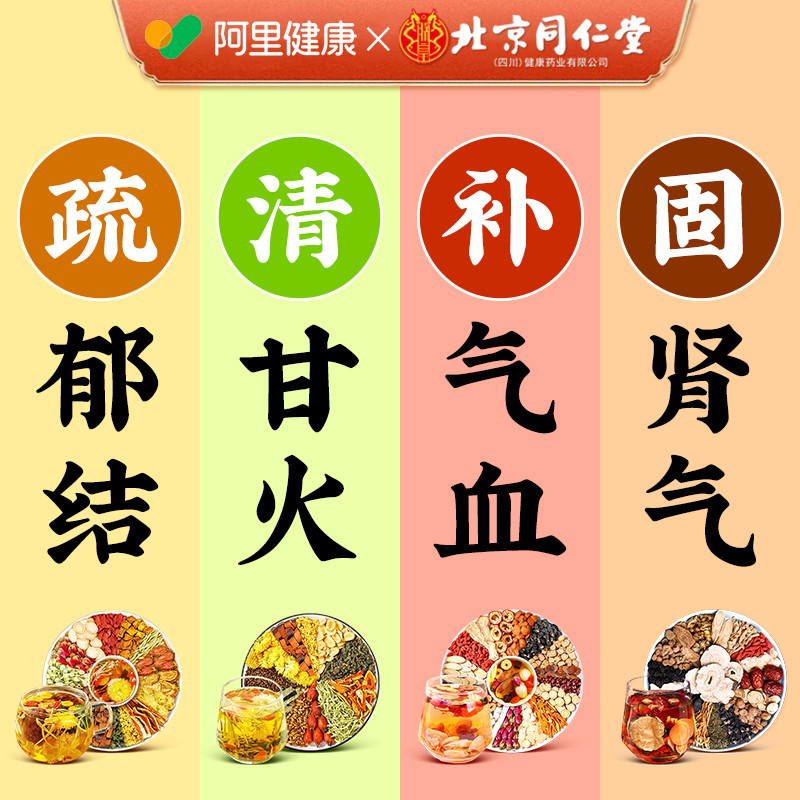 【北京同仁堂】四阶段养护肝肾茶