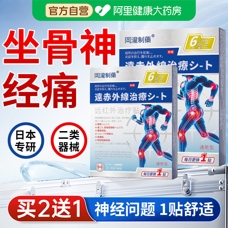 坐骨神经痛贴腿麻屁股麻腰椎间盘突出腰劳损关节疼压迫腿疼通络膏