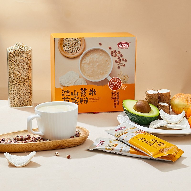 燕之坊淮山薏米芡实粉320g即食冲泡早餐粉独立小条包装