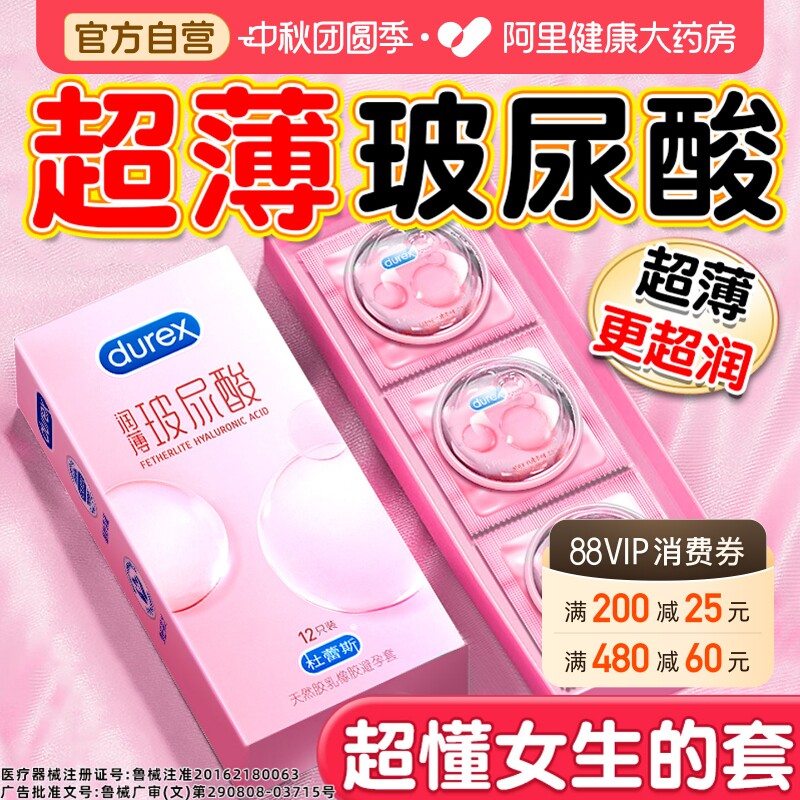 杜蕾斯玻尿酸丨超薄超水润图片