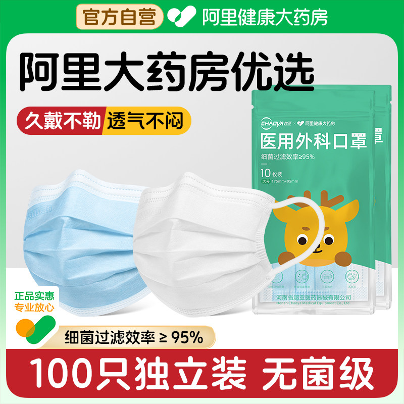大药房专供】医用外科口罩无菌级图片