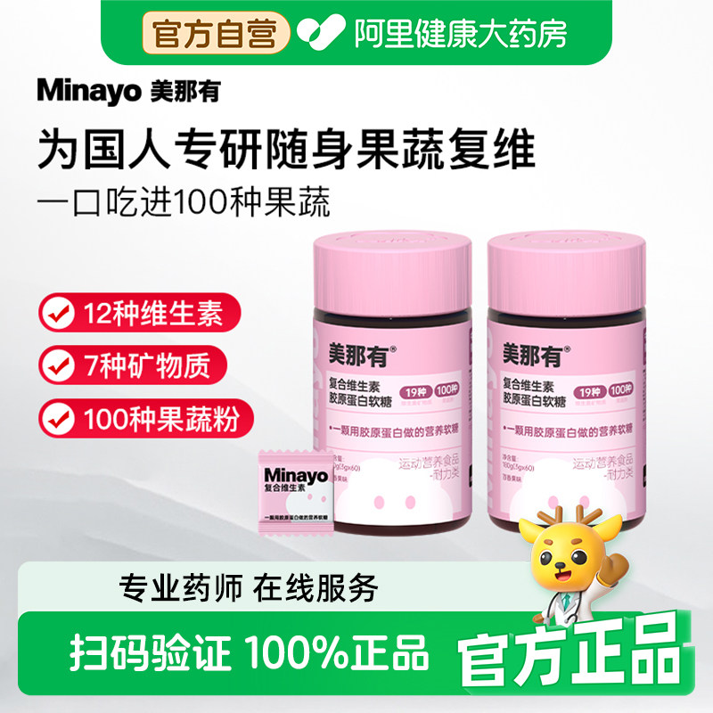 Minayo复合维生素胶原蛋白软糖图片