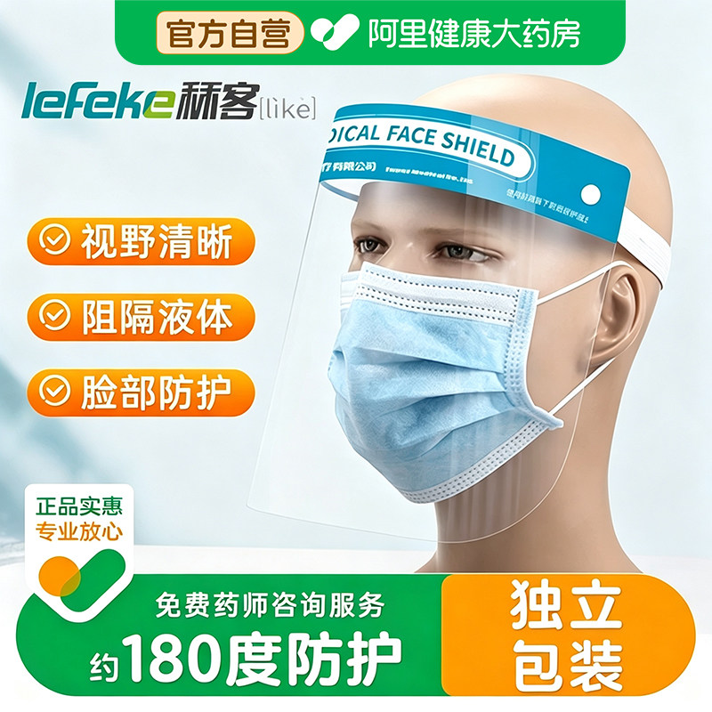 医用隔离面罩厨房油烟防护图片