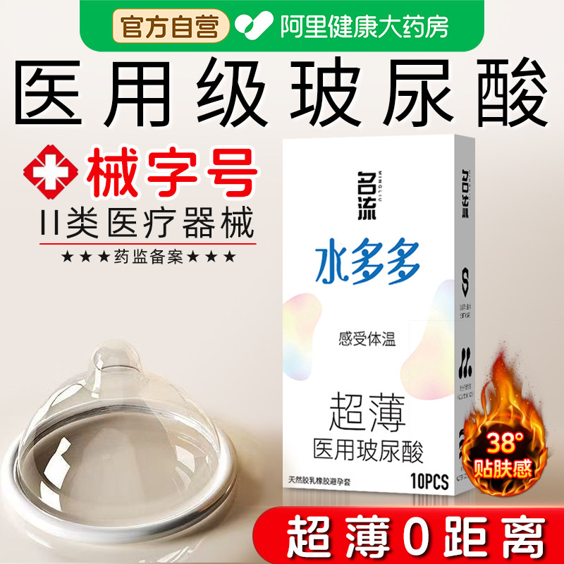 名流001避孕套超薄医用玻尿酸安全套官方旗舰店正品夫妻情趣套套图片