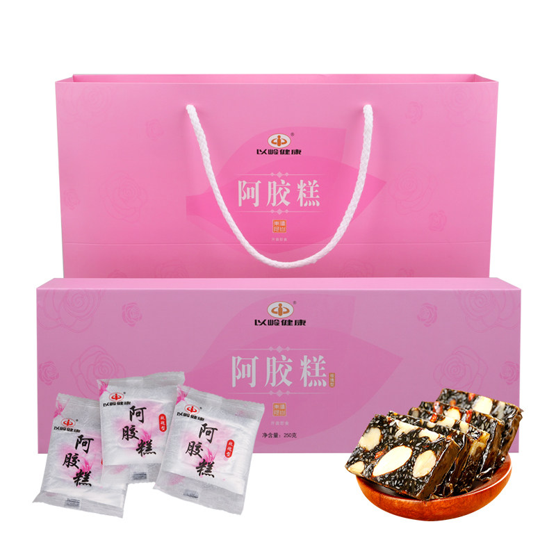 以岭阿胶糕玫瑰型25生日礼物中秋节补气血女老师补血固元膏正品