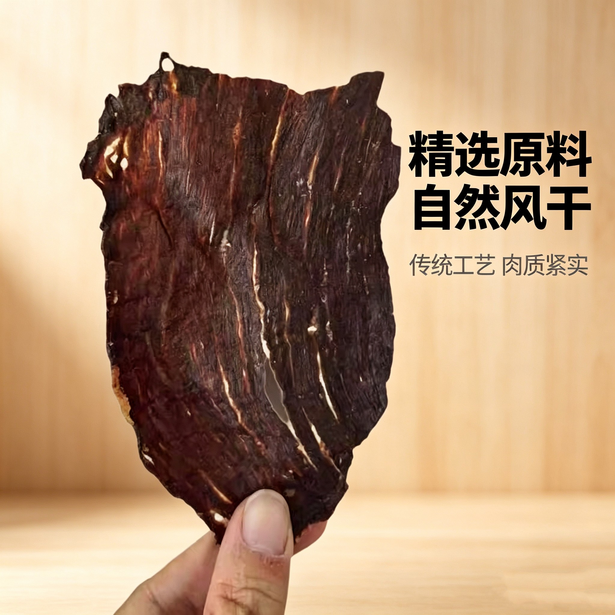 祥和草原牛脆脆薄切牛肉脆片100g内蒙古通辽特产风干牛肉干零食