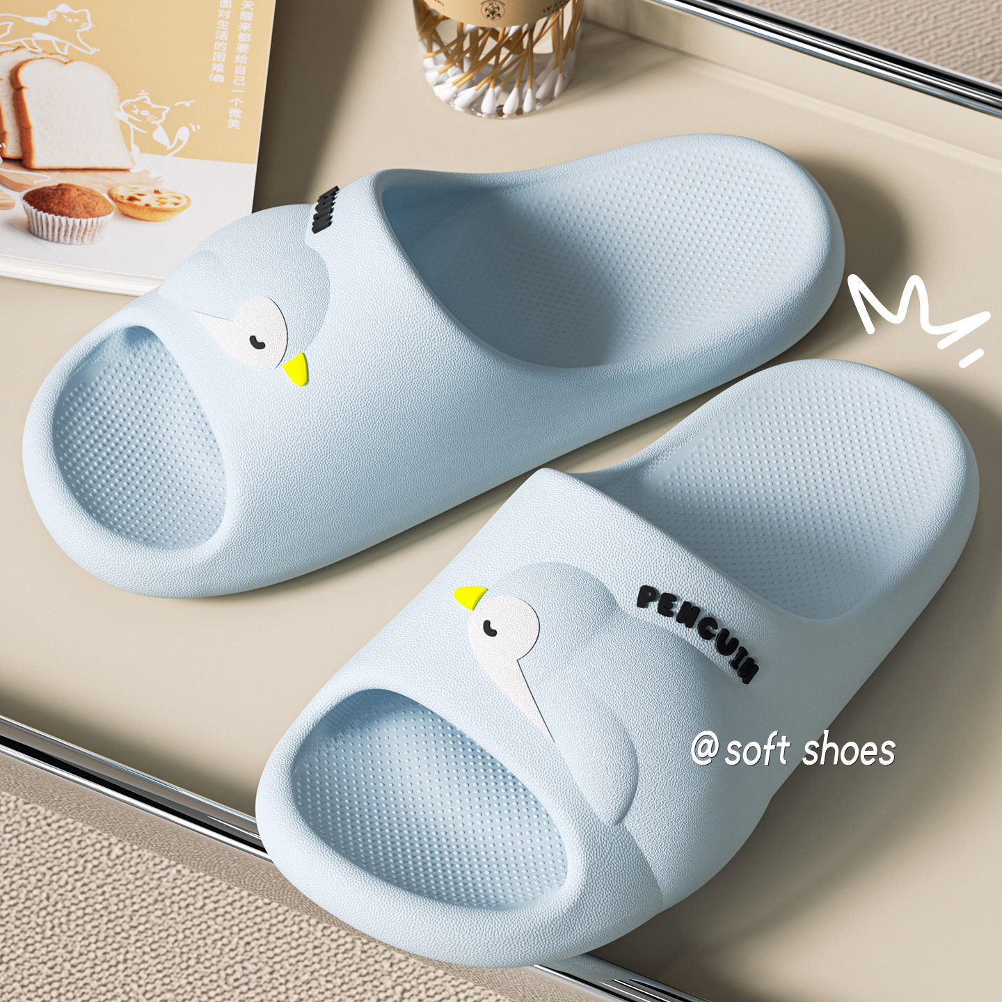 可爱拖鞋女款2026新款室内家居浴室洗澡踩屎感防滑eva凉拖女夏季