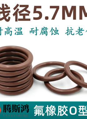 国标氟胶O型圈 线径5.7mmVITONo型圈氟胶O型密封圈ORing o形圈FKM
