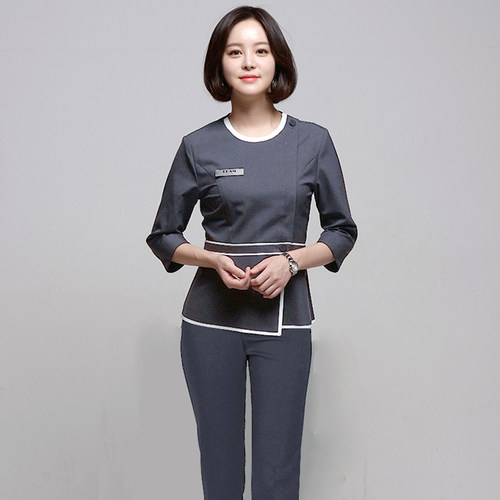 韩式美容美甲师纹绣理疗师工作服