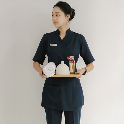 SPA会所美容养生按摩技师服套装