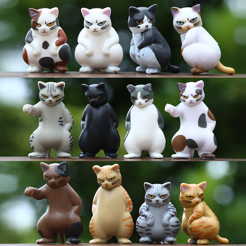 社会猫创意猫咪桌面车载装饰品