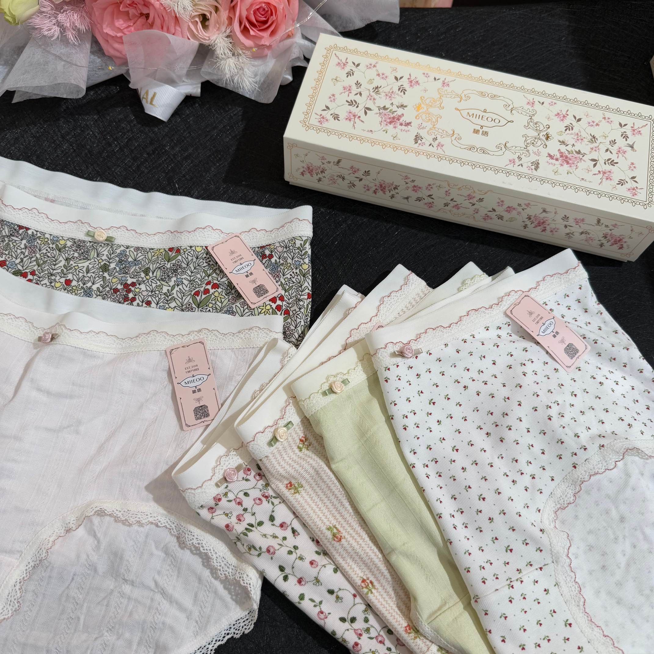 MIIEOO秘语内裤「玫园时光」62111#62112#62113玫园仙境柔软贴肤