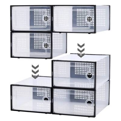 Stackable Shoe Boxes Maximize Storage Space with Stackable S
