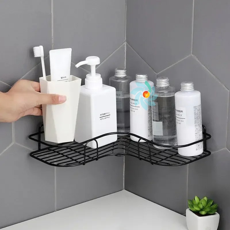 Bathroom Corner Storage Shelves Wall Mounted Rack Shampoo