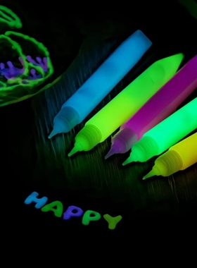 luminous golden onion glue pen glitter glue 10 color powder