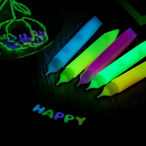 luminous golden onion glue pen glitter glue 10 color powder