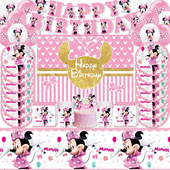 Party Supplies Decoration 粉色米妮MICKEY Disposable Plates