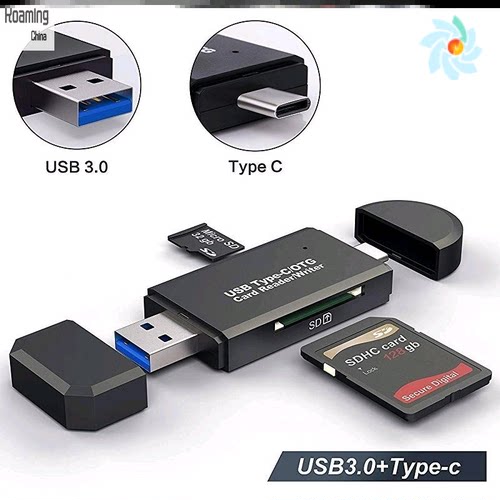 SD Card Reader USB3.0 Micro Type C F Memory cardreader读卡器