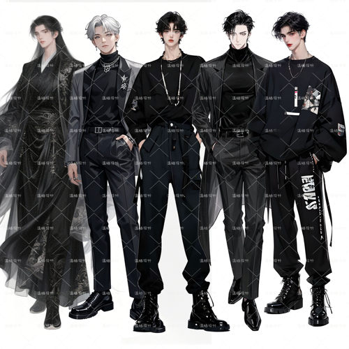 语音厅全身立绘男定制