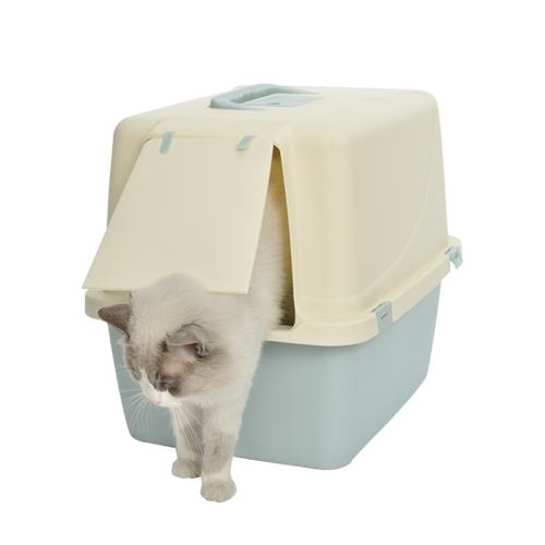 捣蛋鬼猫砂盆超大号全封闭放外溅沙盘猫咪屎盆宠物家用防臭猫厕所