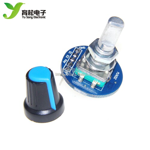 数字旋转编码器模块 转动电位器 旋转电位器 带旋钮帽