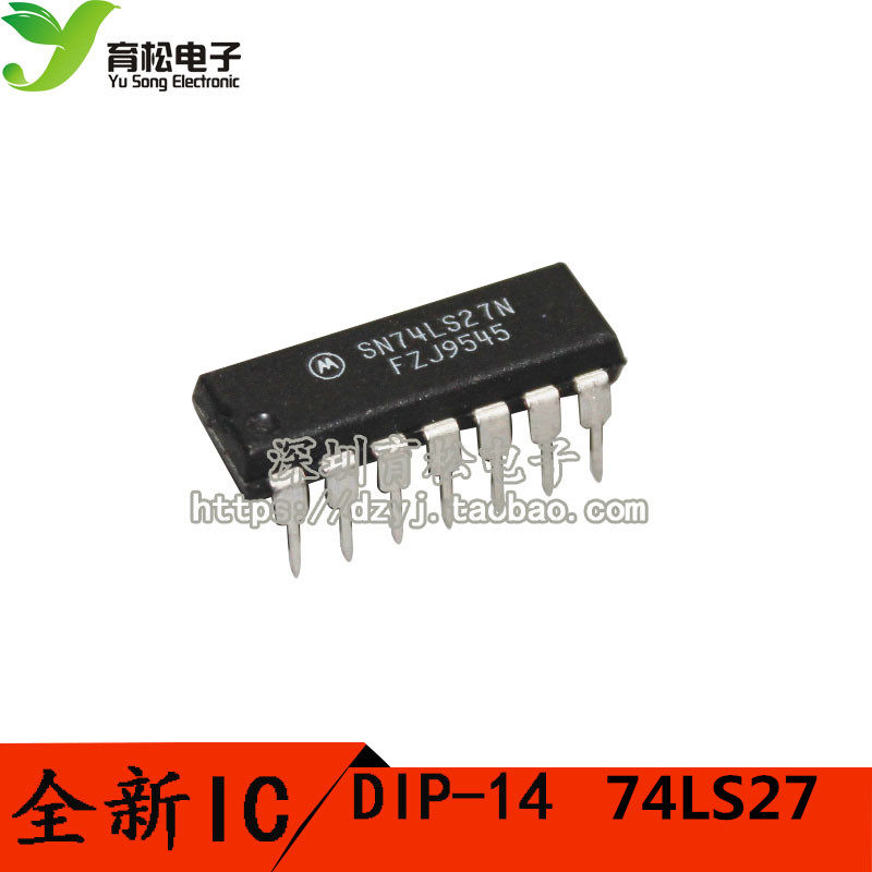 74ls27 sn74ls27n 3输入端三或非门 dip-14