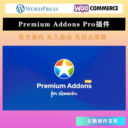 Premium Addons Pro 汉化中文版Elementor附加附属扩展小工具插件