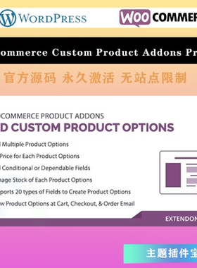Woocommerce Custom Product Addons Pro 汉化版 自定义产品插件