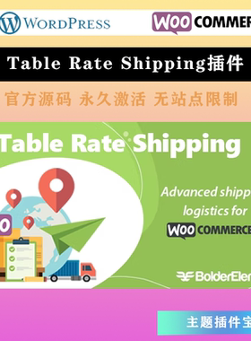 Table Rate Shipping 汉化中文版 WooCommerce运输配送费率表插件