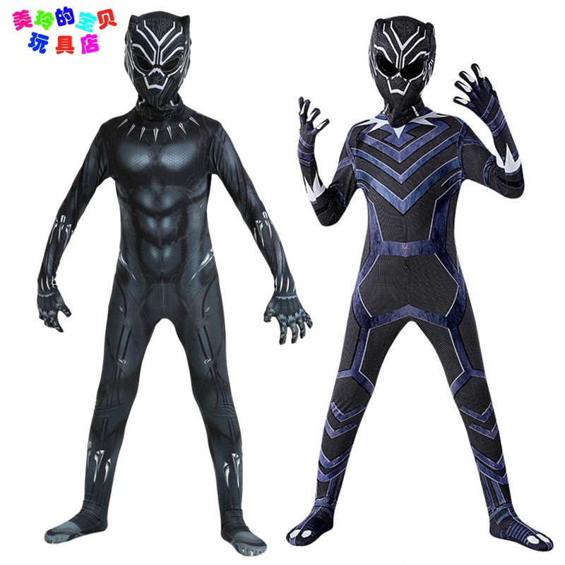 黑豹衣服超级英雄战衣连体衣cos服表演影视人物装扮服装成人儿童