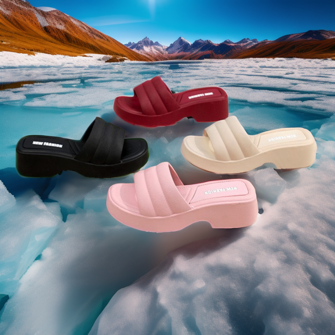 夏季拖凉鞋女士高跟厚底软底外穿时尚百搭防滑粗跟沙滩鞋一字拖女