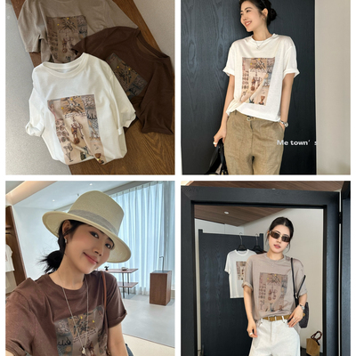 i-D sisters-宽松iD姐妹—大客爱T恤爆单短袖T恤(不含下装)8812