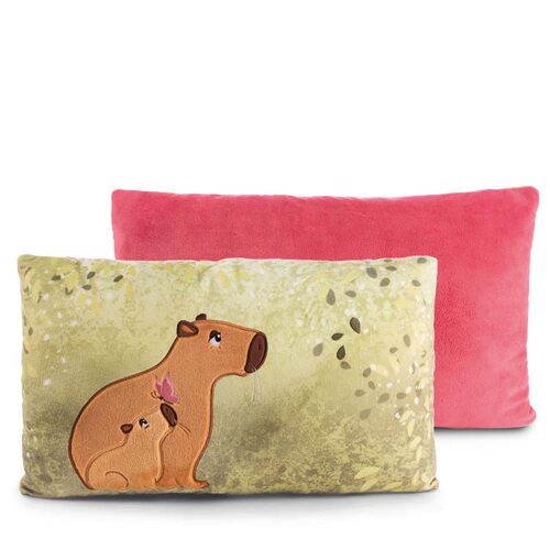 德国 NICI Basic Capybara  Green 水豚矩形靠垫 43x25cm