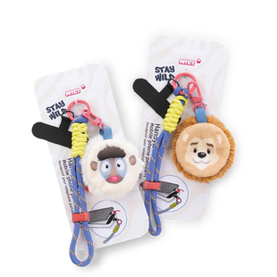 德国 NICI 野生朋友系列 山魈马图托/狮王基马里手机挂件