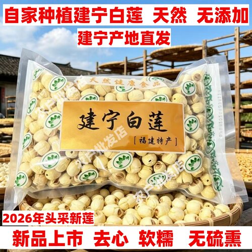 2026年新货无硫熏建宁莲子500克