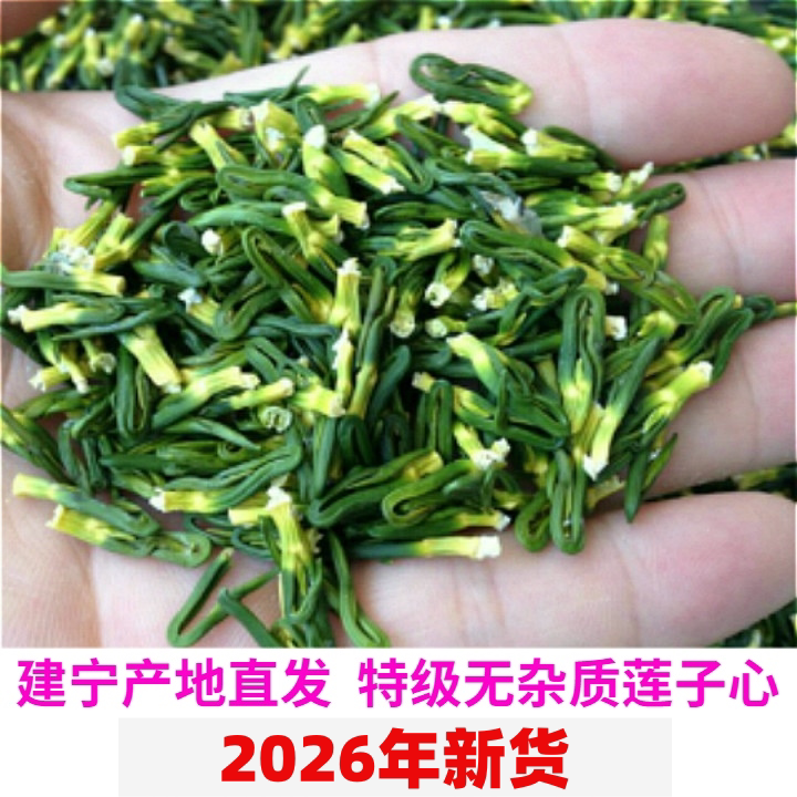 26年新货莲子心茶特级野生建宁莲子心莲心清火天然散装500g一斤装