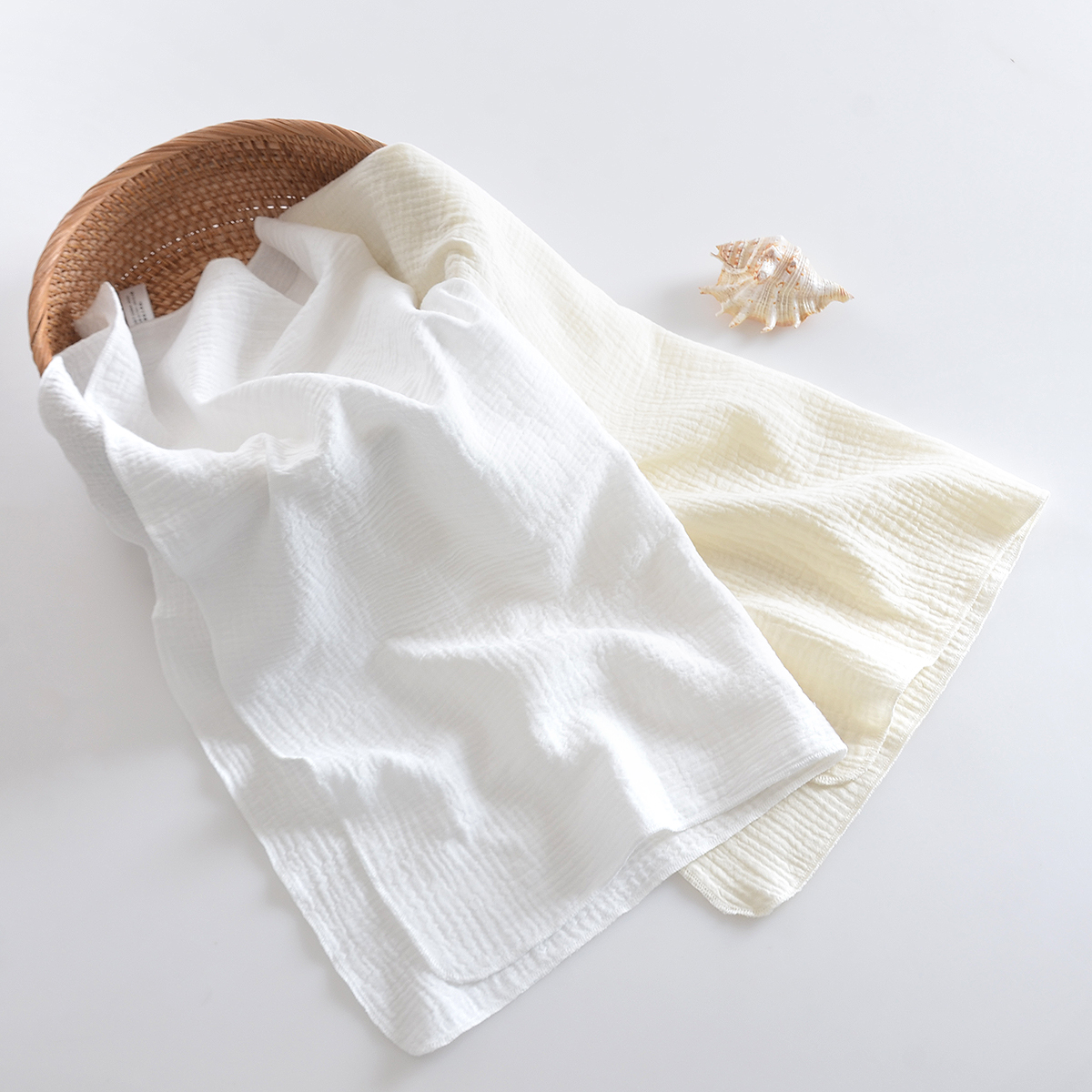 纯棉纱布方巾薄款柔软吸水不掉毛