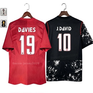 New Canada 2026-27 Home Soccer Football Jersey player DAVID
