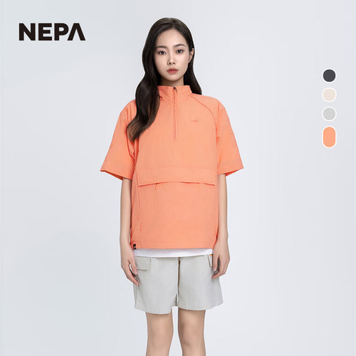 NEPA半袖夹克梭织轻量休闲衣