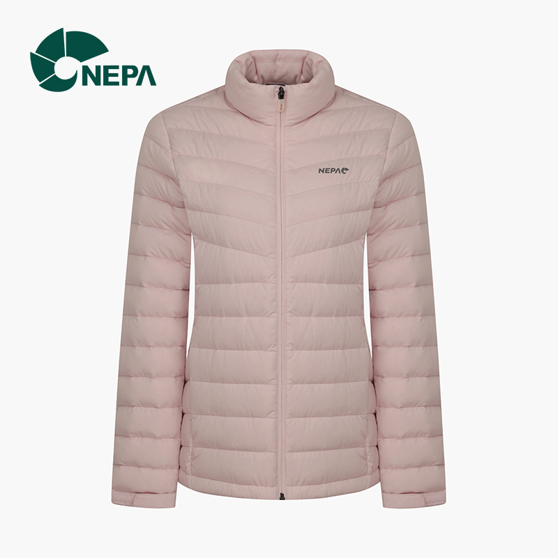 nepa 耐葩秋冬女士户外短款羽绒服轻薄运动立领保暖外套7h82021