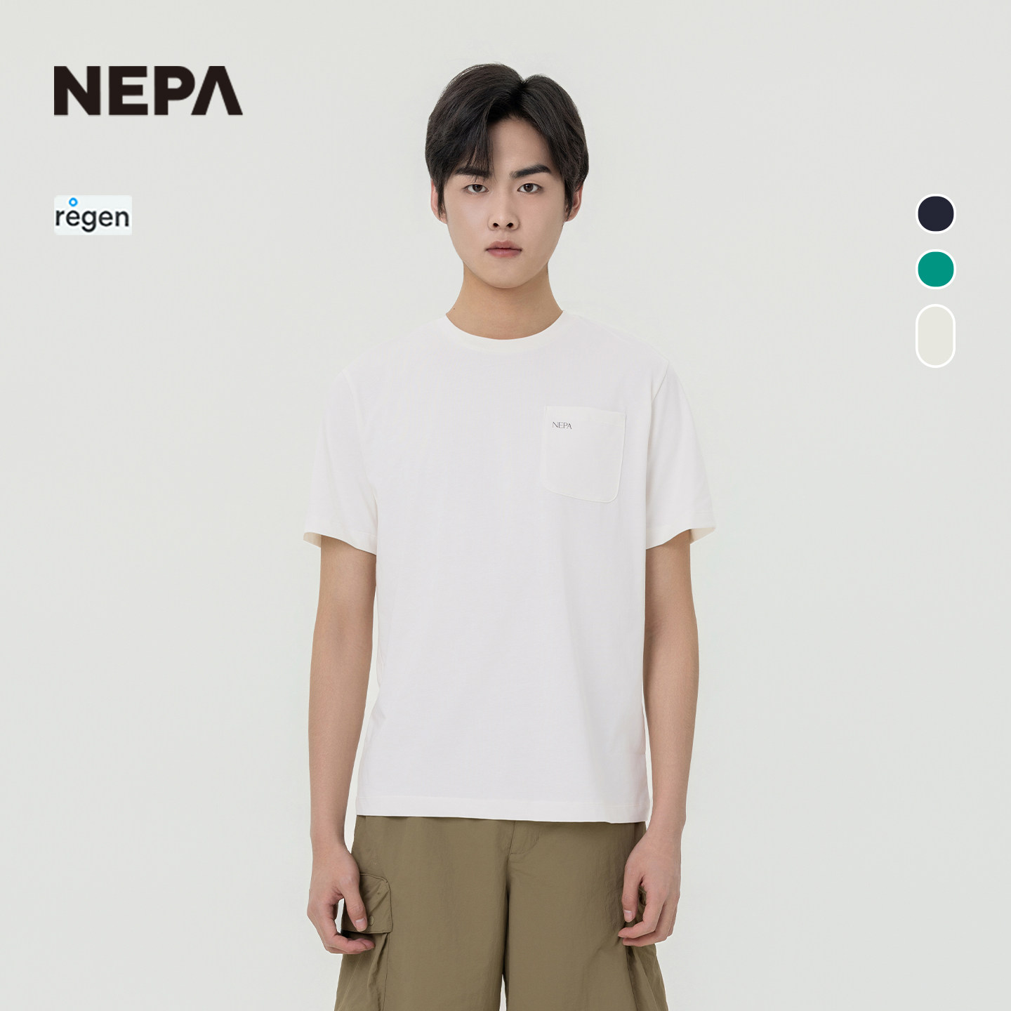 NEPA25年夏季男士短袖圆领T恤图片